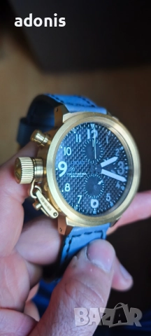 U - boat 7750 chronograph automatic mechanical watch Ю - боат Автомат хронограф механичен часовник, снимка 4 - Други - 52937970