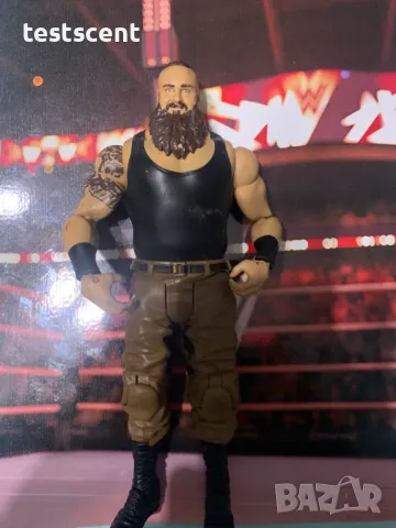 Екшън фигура WWE Braun Strowman Брон Строуман Basic Mattel играчка figure, снимка 4 - Колекции - 48386476