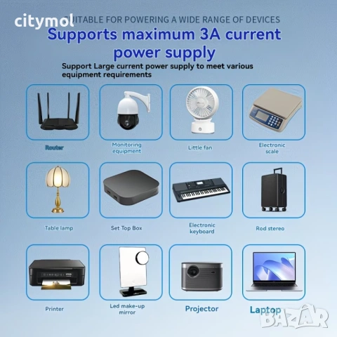 Универсално бързо зарядно устройство PD, USB-C към DC 5V/9V/12V/15V/20V, с LED дисплей, снимка 4 - Друга електроника - 53624310