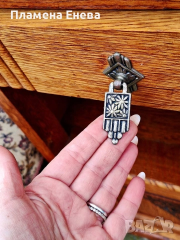 Антикварно шкафче с мраморен плот , снимка 5 - Шкафове - 53967416