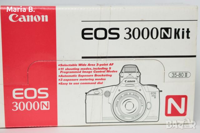 CANON EOS 3000N Kit (SLR) + Battery Grip, снимка 2 - Фотоапарати - 45399611