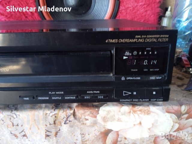 Cd player Sony cdp-c401 5(discs), снимка 5 - Аудиосистеми - 45913909