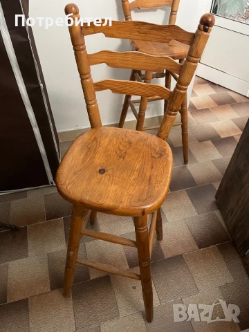 Дървени щъркели/бар столове 3 броя