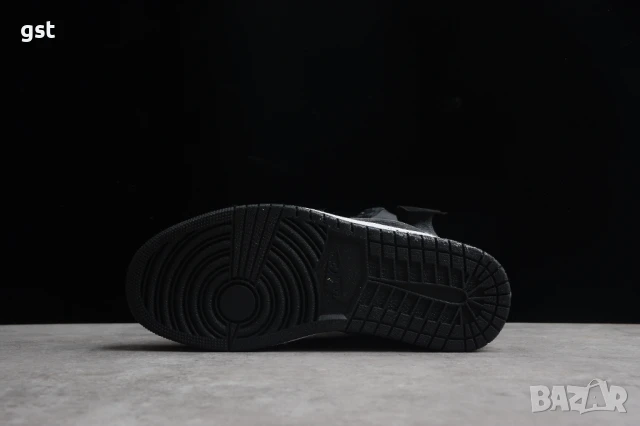 Уникални Редки Маратонки Nike Air Jordan 1 x Off Whit x LV Louis Vuitton All Black Кецове , снимка 3 - Маратонки - 50476851