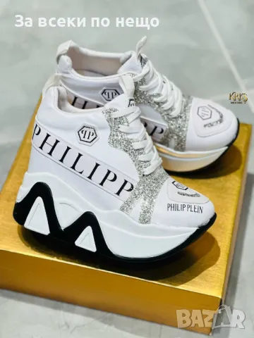 Philipp Plein Дамски Маратонки На Платформа👟Дамски Спортни Обувки На Платформа Фили Плейн Код D2009, снимка 3 - Маратонки - 49382777