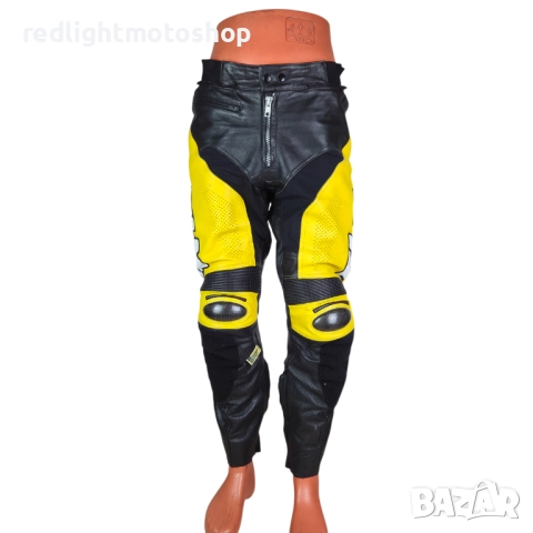 📌 5476 | FLM Мъжки кожен мото панталон – размер 52 – 150 лв
