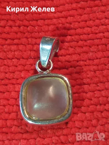 АР ДЕКО СТИЛ СКЪПОЦЕНЕН СРЕБЪРЕН ПЕНДАНТ СРЕБРО 925 с ШЛИФОВАН ЛУНЕН КАМЪК РЪЧНА ИЗРАБОТКА 49777, снимка 10 - Колиета, медальони, синджири - 49682445