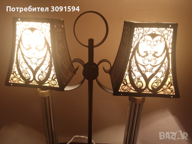  лампа  в  стил Арт Деко, около 50-те години на миналия век, Русия , снимка 5 - Настолни лампи - 51852069