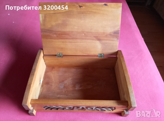 Продавам старинна декоративна дърворезби вана кутия за бижута , снимка 10 - Антикварни и старинни предмети - 53133788