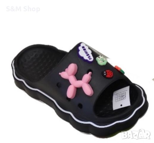 Дамски плажни чехли със забавни декорации, снимка 4 - Детски сандали и чехли - 46317999