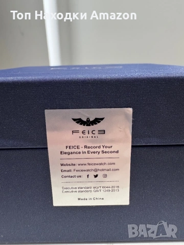 Feice часовник Оригинален Нов, снимка 2 - Мъжки - 54032516