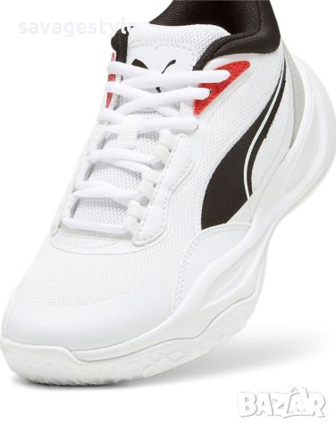 Маратонки PUMA Playmaker Pro Mid Shoes White Jr, снимка 5 - Маратонки - 45749990