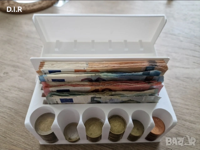 Органайзер за евромонети и банкноти с капак, снимка 2 - Сейфове и каси - 53104037