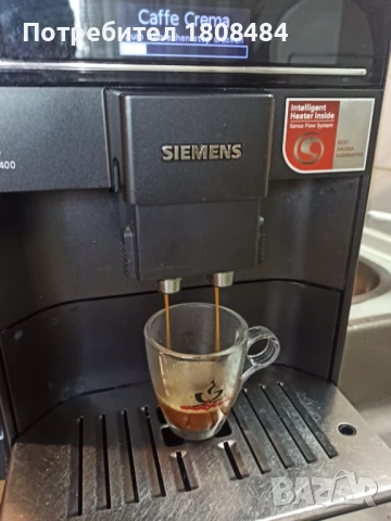 Кафе автомат SIMENS EQ6 series 400 работи добре и прави хубаво кафе с каймак  , снимка 2 - Кафемашини - 51417235
