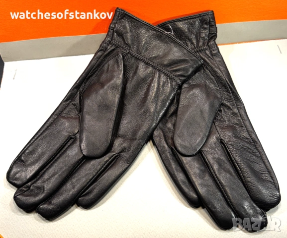 Елегантни Мъжки ръкавици от естествена  агнешка кожа, снимка 5 - Ръкавици - 53171138