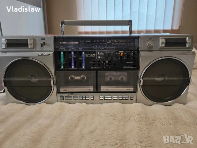 Ретро Легенда Sharp GF-575 - Винтидж Бумбокс (1982), снимка 7 - Други ценни предмети - 53404504