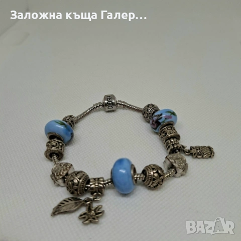 Сребърна гривна с висулки – стилна и впечатляваща, снимка 3 - Гривни - 54216319