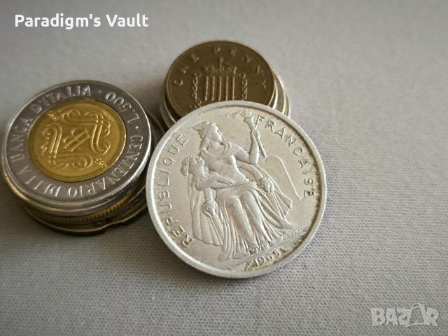 Монета - Френска Полинезия - 5 франка | 1963г., снимка 2 - Нумизматика и бонистика - 46474314