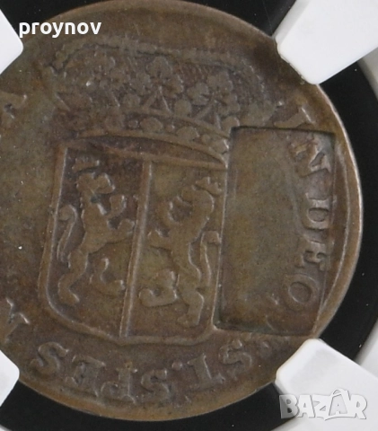 1760 Netherland Duit Gelderland -маркирана, снимка 5 - Нумизматика и бонистика - 51627501