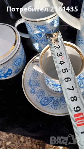 Нов неупотребяван Български порцеланов сервиз за кафе от старото производство , снимка 8 - Сервизи - 52957608