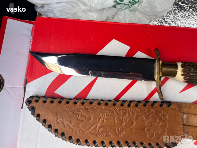 Стар Български,рог,30см,3мм, снимка 4 - Ножове - 52891026