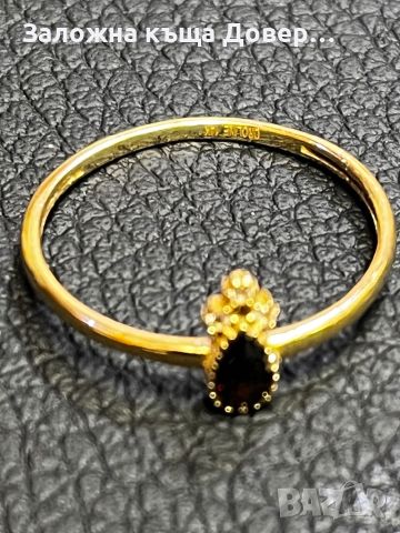 Халка пръстен златни 14 карата 585 бяло залто gold prasten halka , снимка 5 - Пръстени - 46409107