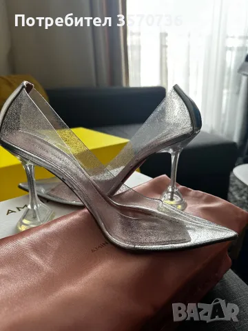 AMINA MUADDI Ami glass PVC pumps, снимка 4 - Дамски обувки на ток - 47069205