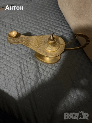 Лампа на Аладин от месинг., снимка 4 - Антикварни и старинни предмети - 25494831