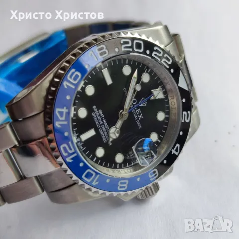 Мъжки луксозен часовник Rolex GMT-MASTER BATMAN 116710BLNR, снимка 14 - Мъжки - 41628469