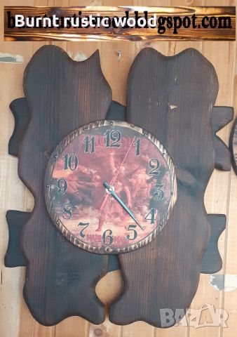 Стенни дървени часовници, снимка 1 - Стенни часовници - 45717202