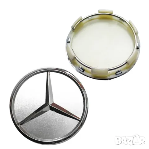 капачки за джанти Мерцедес Mercedes 60mm сиви,черни, снимка 3 - Аксесоари и консумативи - 47205472