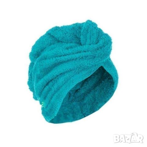 Мека микрофибърна кърпа за коса Nabaiji, Светло зелена, снимка 1 - Аксесоари за коса - 46104934