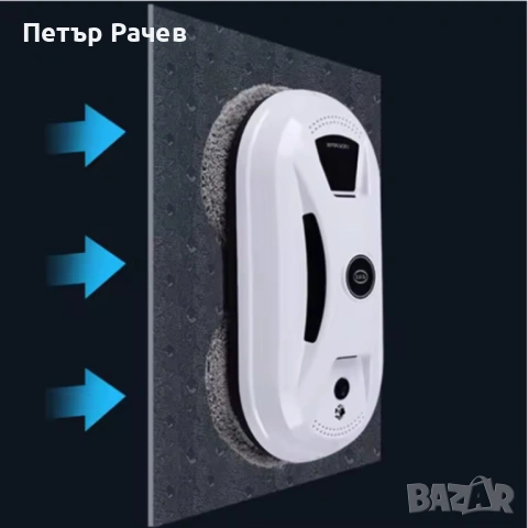 Интелигентен робот за почистване на прозорци с двойни въртящи се падове и вакуум 2800Pa, снимка 2 - Мопове, кофи, четки и метли - 53759477