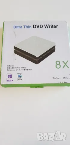 Външна DVD записвачка USB 3.0, MacBook, Windows 10/8/7, Linux OS, Plug and Play, снимка 1 - Друга електроника - 48730527