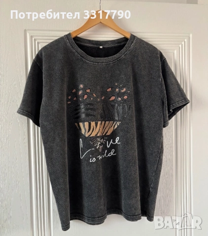 Сет клин H&M и тениска oversized (без марка€, снимка 5 - Спортни екипи - 53681922