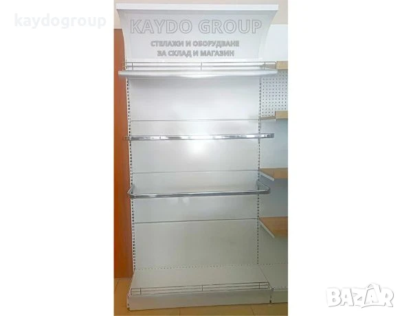 Налични Метални крайстенни и островни стелажи за дрехи и обувки, R-9016 БЯЛ ГЛАНЦ, снимка 12 - Стелажи и щандове - 50655152