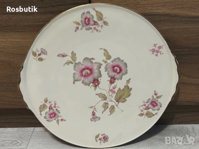 Антикварно голямо порцеланово плато , снимка 6 - Прибори за хранене, готвене и сервиране - 53412415