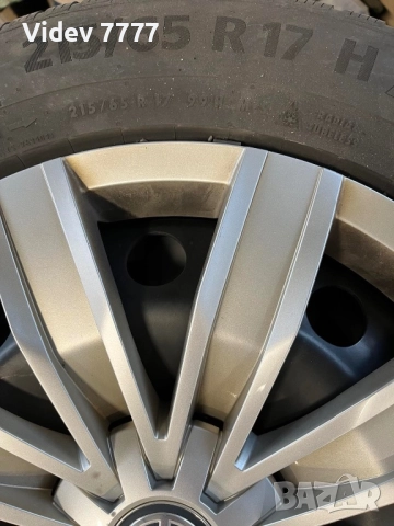 Оригинални джанти за Vw със зимни гуми Continental 215/65/R17, снимка 2 - Гуми и джанти - 51649226