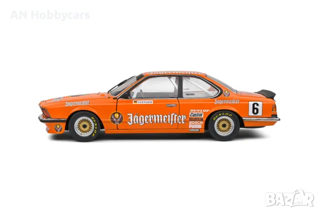 BMW 635 CSI (E24) ORANGE H.STUCK DTM 1984 1:18 Solido, снимка 3 - Колекции - 48622725