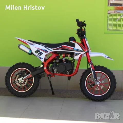 Детски Бензинов Кросов Мотор 50 сс със Електрически Стартер, снимка 3 - Мотоциклети и мототехника - 51420325