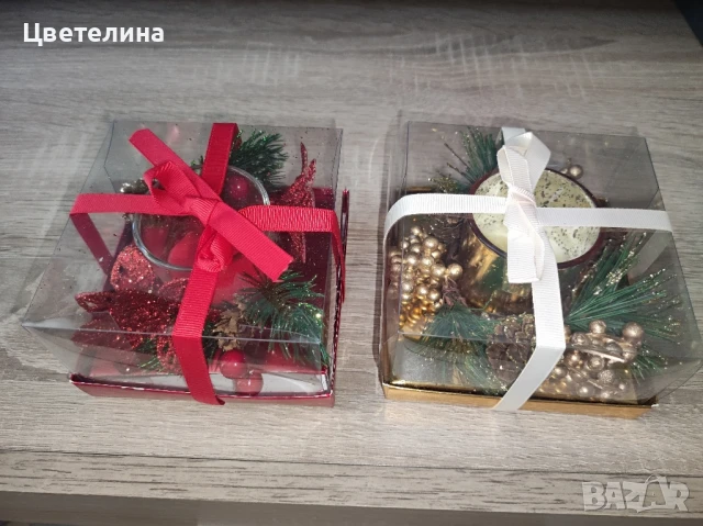 Коледни свещници всеки по 7.99 лв.