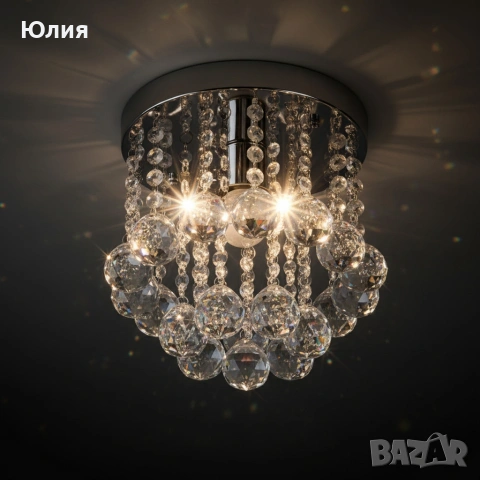 Полилей с голями кристали, снимка 4 - Декорация за дома - 53132749