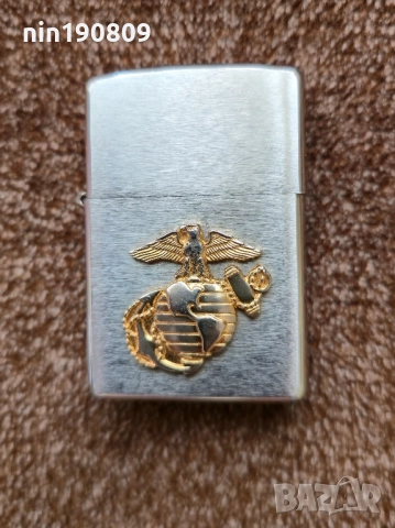 Zippo запалка с емблема на морската пехота на САЩ