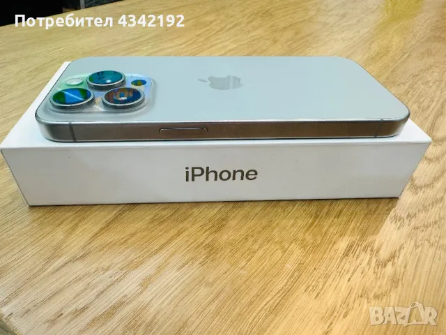 iPhone 15 Pro 256 Natural Titanium,Гаранция 12м, снимка 4 - Други - 48627493