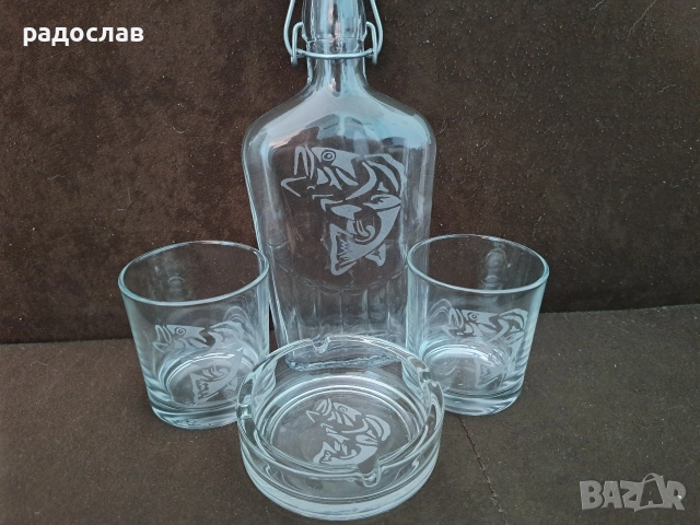 Ръчно гравирана бутилка 