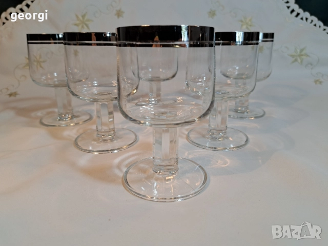 немски чаши с платинен пръстен 28/5, снимка 2 - Чаши - 51953321