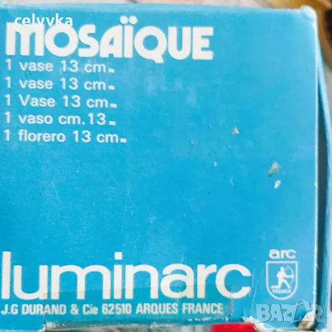 Колекционерска Ваза Luminarc Mosaique, снимка 4 - Вази - 50183098
