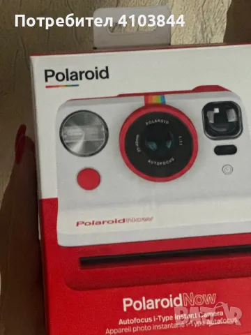 Нов Фотоапарат Poloroid Now  червена, снимка 2 - Фотоапарати - 49530040