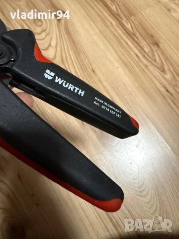Wurth 0,08-10 Кримпващи клещи, снимка 3 - Клещи - 52468710
