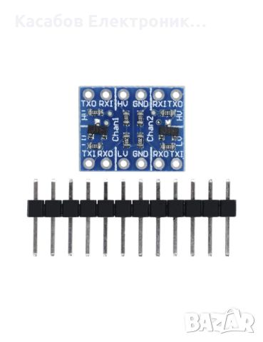 Двуканален конвертор на логическо напрежение 2CH UART 3.3V/5V, снимка 2 - Друга електроника - 46614762